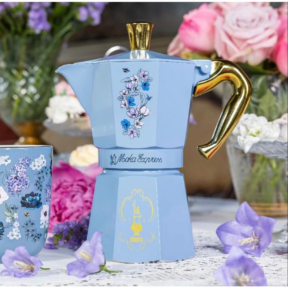 Bialetti Moka Express Bridgerton:  stove, top espresso maker, 3 Cups (4.3 oz.),